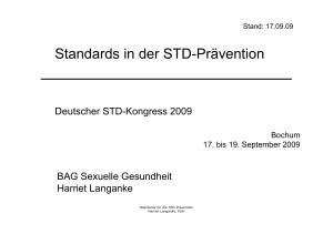 Standards in der STD-Prävention