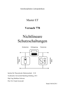 Nichtlineare Schutzschaltungen - Institut für Theoretische