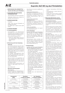 Ibuprofen AbZ 400 mg akut Filmtabletten - AbZ