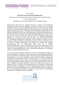 Call for Papers Internationale Herrschaft Frankfurt 2013.5