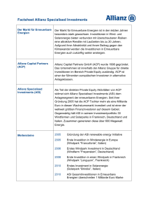 Factsheet Allianz Specialised Investments