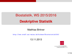 Deskriptive Statistik - staff.uni