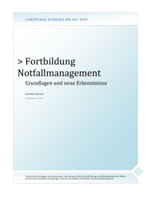 Fortbildung Notfallmanagement