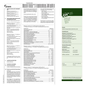 Meaverin®-Actavis 0,5 % Injektionslösung 250 mg/50 ml Meaverin