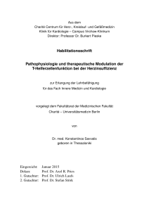 Habilitationsschrift Pathophysiologie und - diss.fu