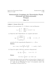 Mathematische Grunglagen der Theoretischen Physik (Mechanik