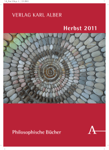 Herbst 2011 - Verlag Karl Alber