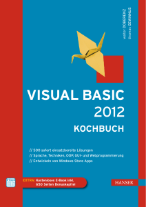 Visual Basic 2012 - Kochbuch