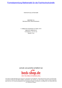 Formelsammlung Mathematik für die Fachhochschulreife - Beck-Shop