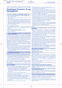 Clopidogrel Heumann 75 mg Filmtabletten - die-apotheke