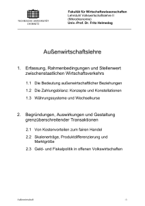 Außenwirtschaftslehre