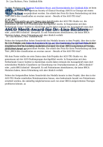ASCO Merit Award für Dr. Lisa Richters
