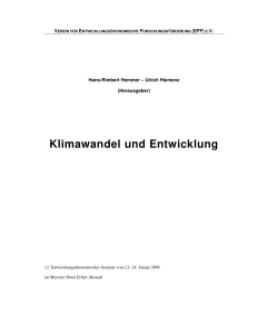 Klimawandel und Entwicklung