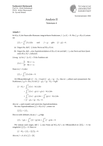 Analysis II - TU Darmstadt/Mathematik