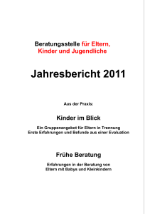 Jahresbericht 2011 inkl. Grafiken