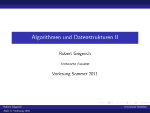 Algorithmen und Datenstrukturen II
