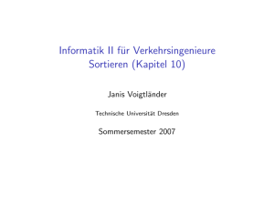 Sortieren - Janis Voigtländer