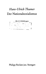 Hans-Ulrich Thamer Der Nationalsozialismus