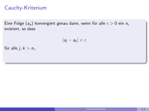 Cauchy-Kriterium
