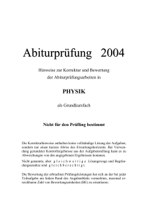 Abiturprüfung 2004