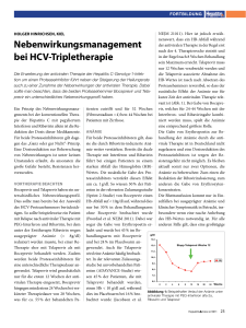 Nebenwirkungsmanagement bei HCV-Tripletherapie