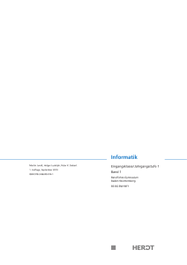 Informatik - Band 1, Eingangsklasse/Jahrgangsstufe 1, Berufliches