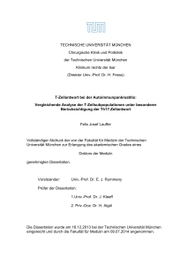 TECHNISCHE UNIVERSITÄT MÜNCHEN Chirurgische