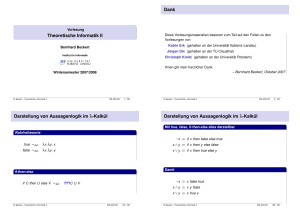 Vorlesung Theoretische Informatik II