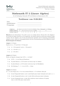 Mathematik IT 2 (Lineare Algebra)
