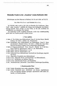 Römische Funde in der „Gaunken" (Lahn-Hallstatt) 1962