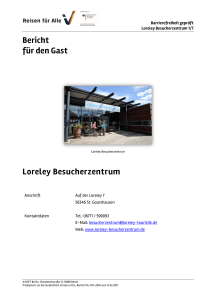 Bericht für den Gast Loreley Besucherzentrum