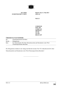 9431/13 db/hm//HBA/mh 1 RAT DER EUROPÄISCHEN UNION