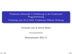 Praktische Informatik 3 (WS 2010/11) - informatik.uni