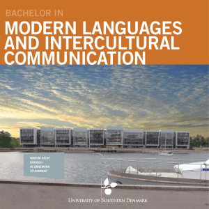 modern languages and intercultural communication