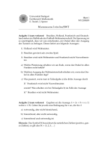 M                   I ¨     I    /SWT - Fachbereich Mathematik