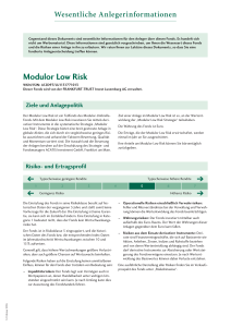 Modulor Low Risk