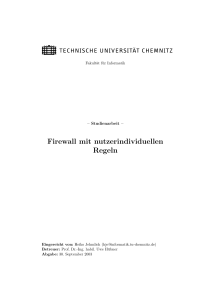 Firewall mit nutzerindividuellen Regeln