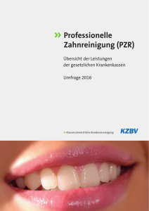 Professionelle Zahnreinigung (PZR)