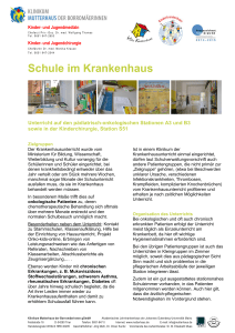 Schule im Krankenhaus - Klinikum Mutterhaus der Borromäerinnen