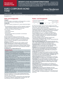 euro corporate bond fund - Janus Henderson Investors