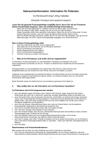 Gebrauchsinformation: Information für Patienten