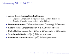 Erinnerung VL 18.04.2016