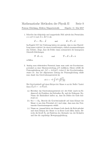 Mathematische Methoden der Physik II Serie 8