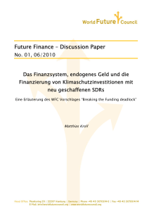 Future Finance – Discussion Paper