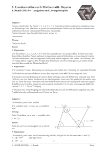 Loes 2003 R1_s2 - Landeswettbewerb Mathematik Bayern