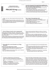 Beipackzettel PRILIGY 30 mg - Shop