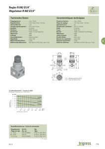 Regler R 042 G1/4” Régulateur R 042 G1/4”