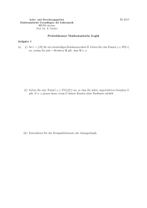 Probeklausur Mathematische Logik - RWTH