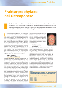 Frakturprophylaxe bei Osteoporose