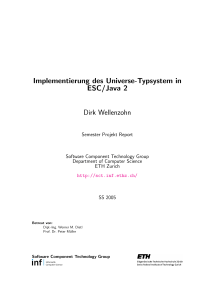 Implementierung des Universe-Typsystem in ESC/Java 2